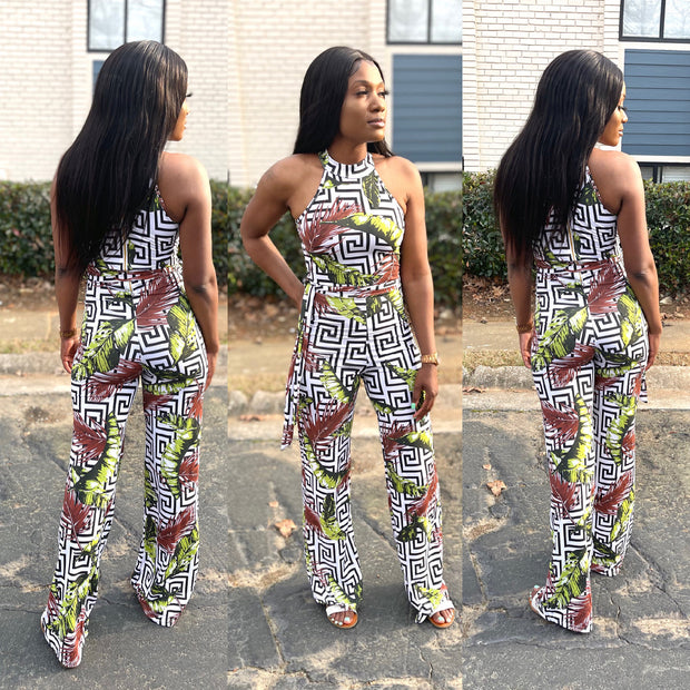 Palm-Aze Me Jumpsuit - VeA Posh 